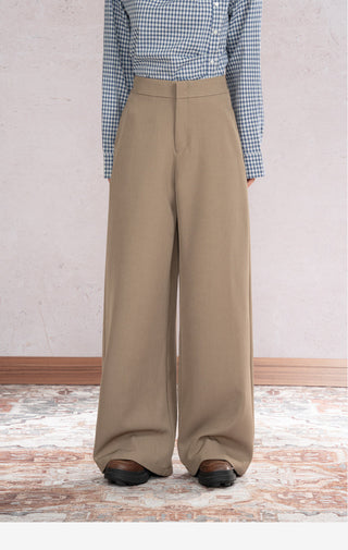 Draped Wide Leg Pants