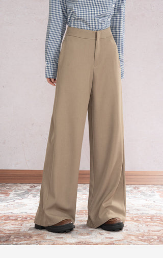 Draped Wide Leg Pants