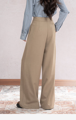 Draped Wide Leg Pants