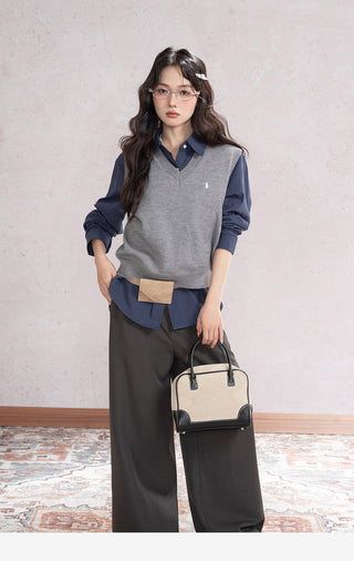 Draped Wide Leg Pants