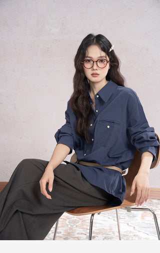 Draped Wide Leg Pants