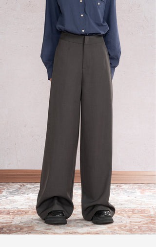 Draped Wide Leg Pants