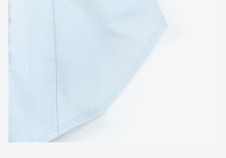 Blue Lace Placket Shirt