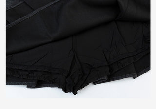 Plaid Pleated Short Skirt