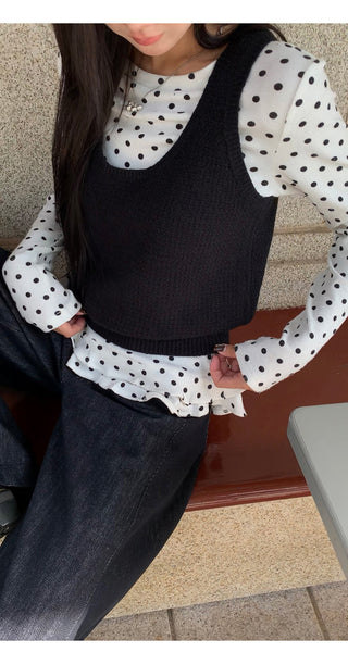 Knit Camisole Black