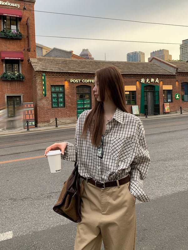 Plaid Shirt Loose