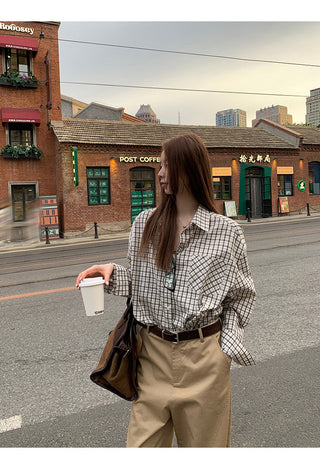 Plaid Shirt Loose