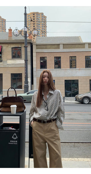 Plaid Shirt Loose