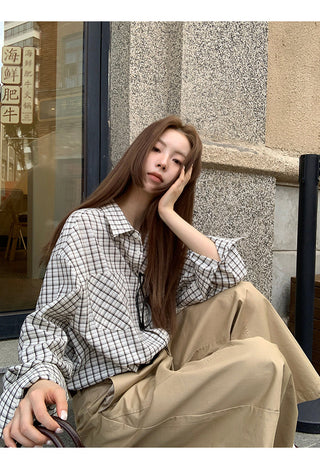 Plaid Shirt Loose