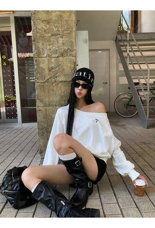 Hooded Sweater White