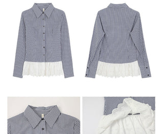 Plaid Lace Shirt