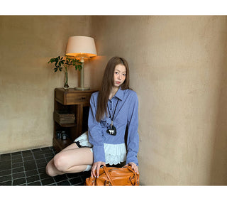Plaid Lace Shirt