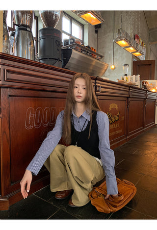 Plaid Lace Shirt