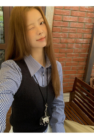 Plaid Lace Shirt