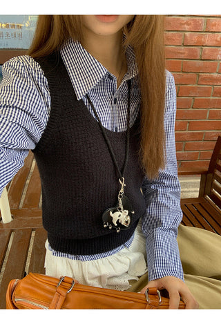 Plaid Lace Shirt