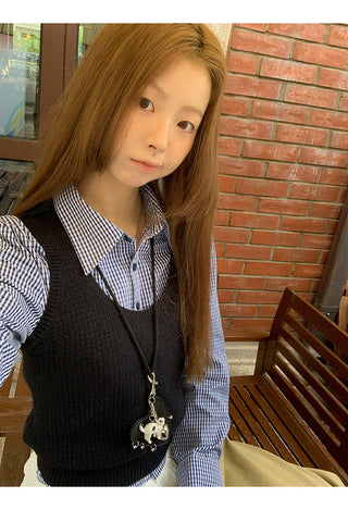 Plaid Lace Shirt