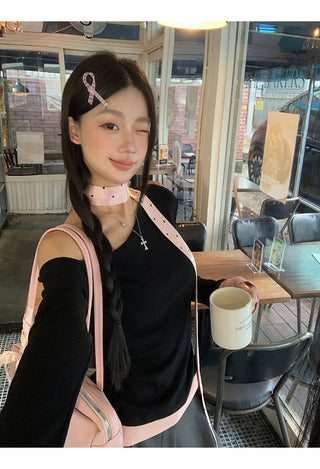 Off-Shoulder T-Shirt
