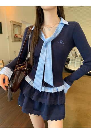 Blue Knitwear