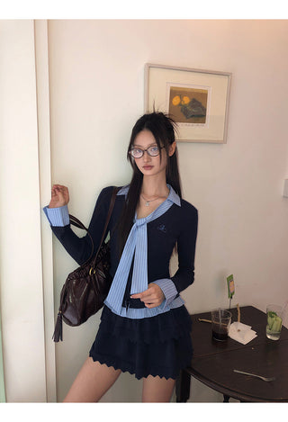 Blue Knitwear