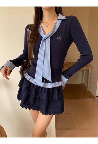 Blue Knitwear