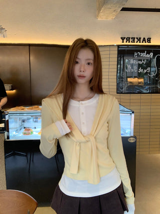 Fake Two-Piece T-Shirt