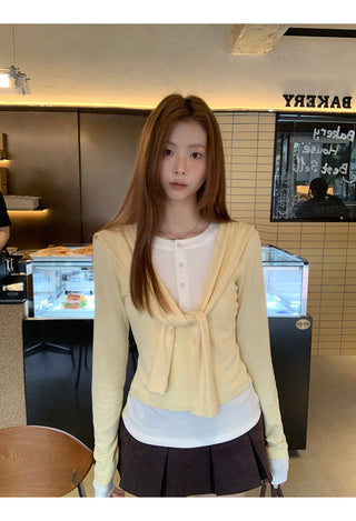 Fake Two-Piece T-Shirt