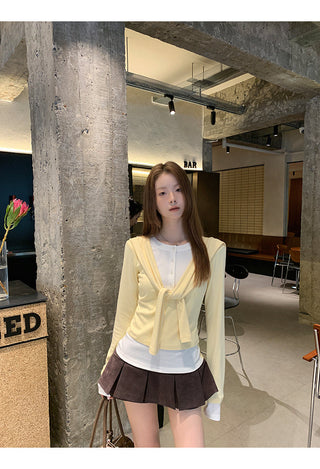 Fake Two-Piece T-Shirt