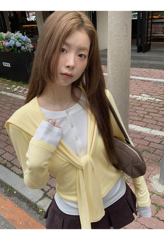 Fake Two-Piece T-Shirt