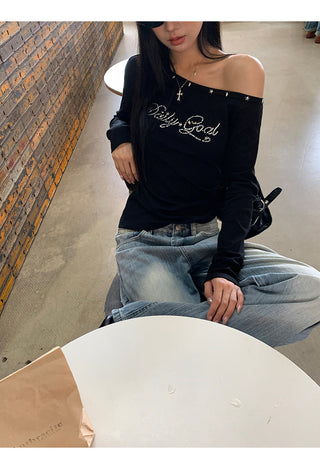 Womens High Waist Wide-Leg Jeans