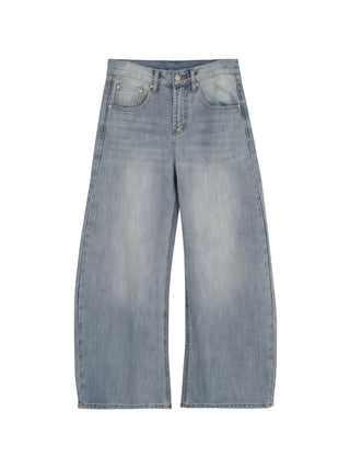 Womens High Waist Wide-Leg Jeans