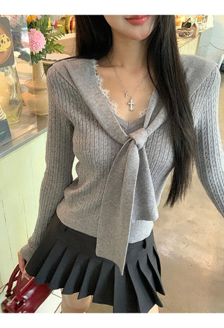 Pleated A-Line Skirt