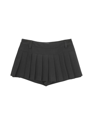 Pleated A-Line Skirt
