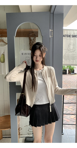 Pleated A-Line Skirt