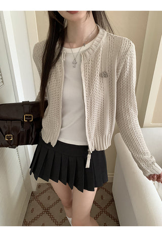 Pleated A-Line Skirt