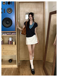 Polka Dot A-Line Skirt
