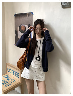 Polka Dot A-Line Skirt