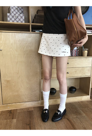 Polka Dot A-Line Skirt