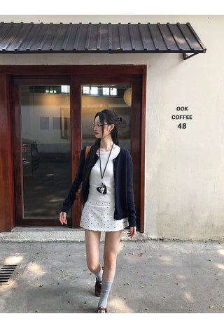 Polka Dot A-Line Skirt