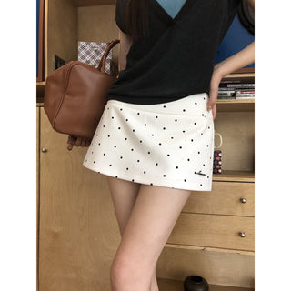 Polka Dot A-Line Skirt