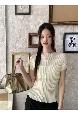 Knit Shoulder Top