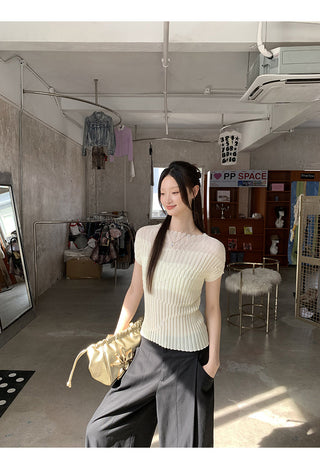 Knit Shoulder Top