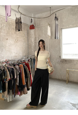 Knit Shoulder Top