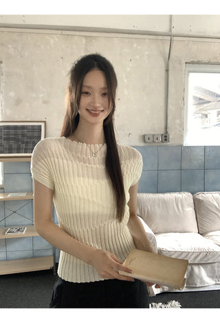 Knit Shoulder Top