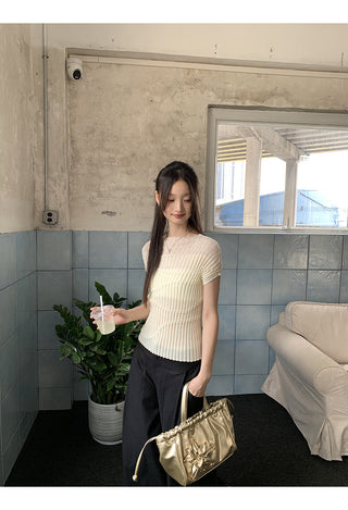 Knit Shoulder Top