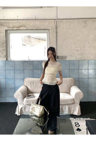 Knit Shoulder Top