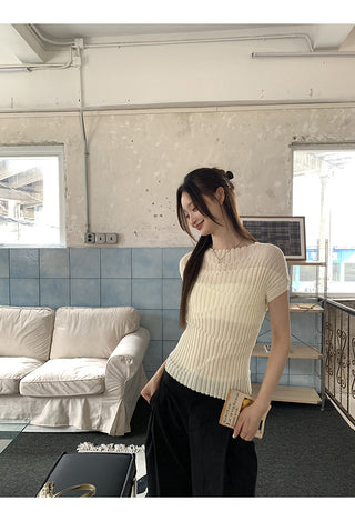 Knit Shoulder Top