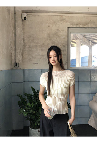 Knit Shoulder Top