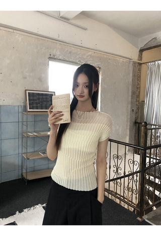 Knit Shoulder Top