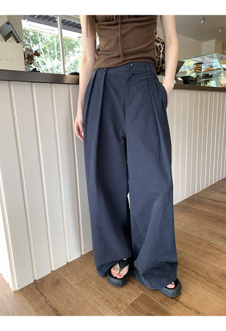 Pure Cotton Wide-Leg Pants