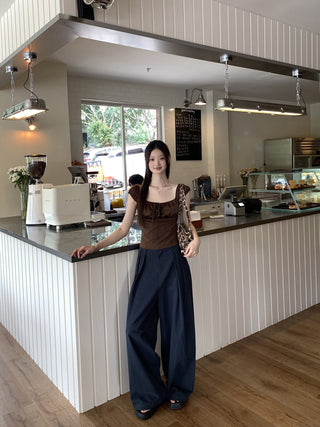 Pure Cotton Wide-Leg Pants